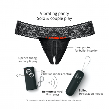 Love to love Secret Panty , black-onyx
